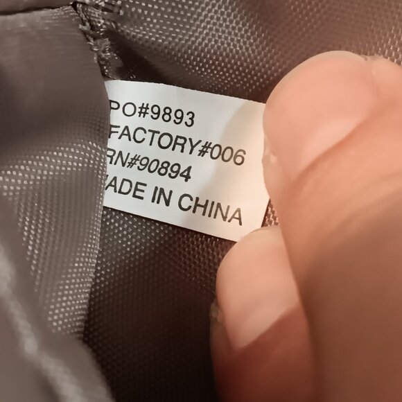 Joan & David green herringbone folding hanging travel makeup toiletry case - Picture 13 of 13